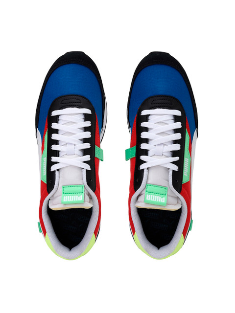 

Puma Women Teal Blue & Black Colourblocked Future Rider Play On Sneakers