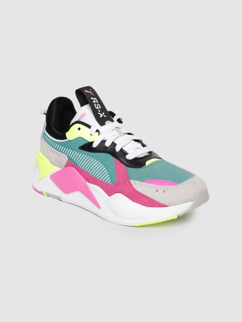 

Puma Women Green & Pink RS-X Reinvent Sneakers