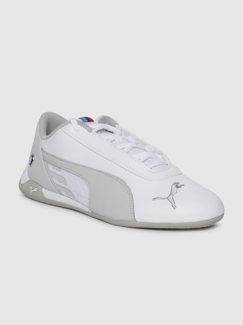 

PUMA Motorsport Men White And Grey Colourblocked BMW MMS Sneakers