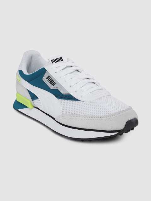 

Puma Unisex White Colourblocked Future Rider Galaxy Sneakers