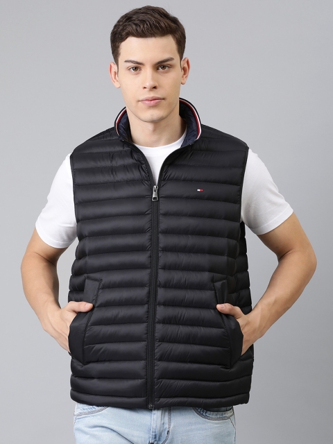 

Tommy Hilfiger Men Black Solid Puffer Jacket