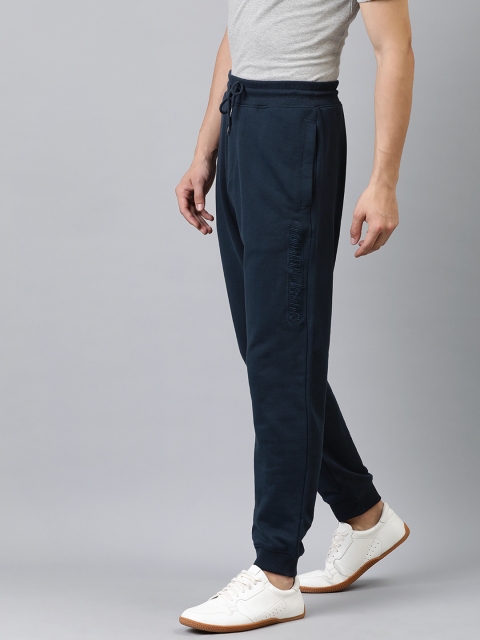 

Tommy Hilfiger Men Navy Blue Regular Fit Solid Joggers