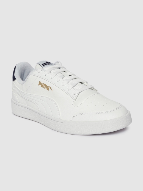 

Puma Unisex White Shuffle Sneakers