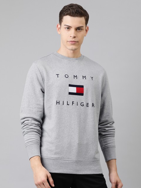 

Tommy Hilfiger Men Grey Printed Sweatshirt