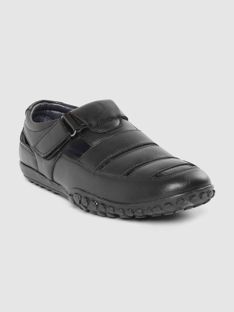 

Roadster Men Black Solid Shoe-Style Sandals
