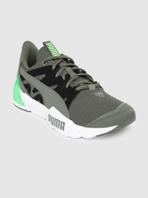 

Puma Men Grey Cell Pharos Neon Running Shoes