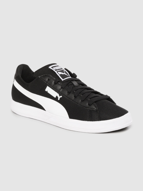 

Puma Men Black & White Woven Design Archive Lite 365 Sneakers