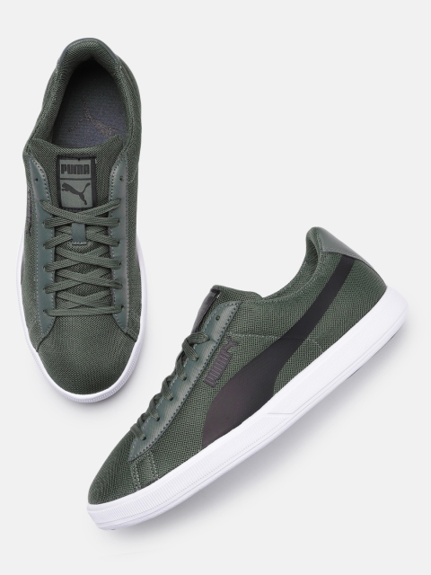 

Puma Men Olive Green Solid Archive Lite 365 CMEVA Football Boots