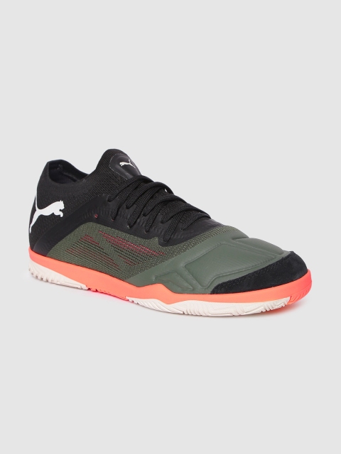 

Puma Men Olive Green & Black 365 FUTSAL 1 Football Shoes