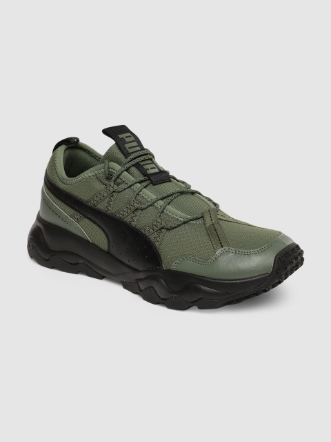 

Puma Men Olive Green Ember TRL Running Shoes