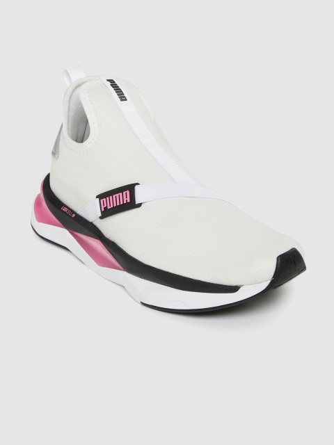 

Puma Women White LQDCELL Shatter Mid-Top Training or Gym Shoes