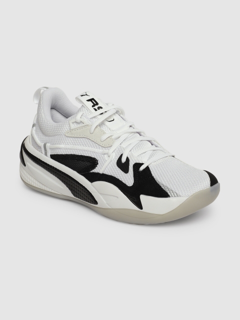 

PUMA Hoops Unisex White & Black Colourblocked RS-Dreamer Basketball Shoes