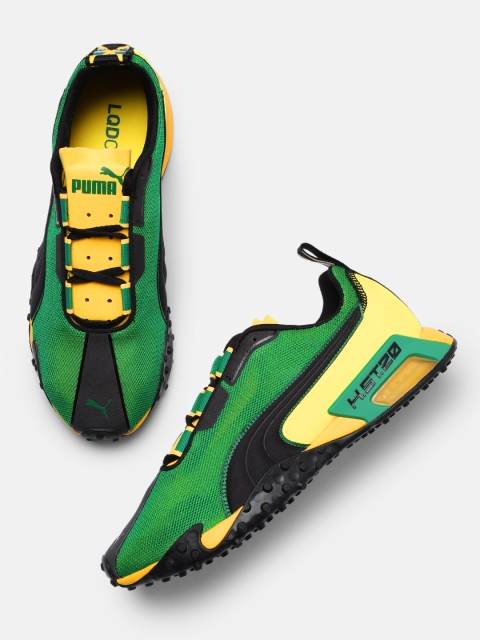 

Puma Unisex Yellow & Green Colourblocked H.ST.20 Jamaica Running Shoes