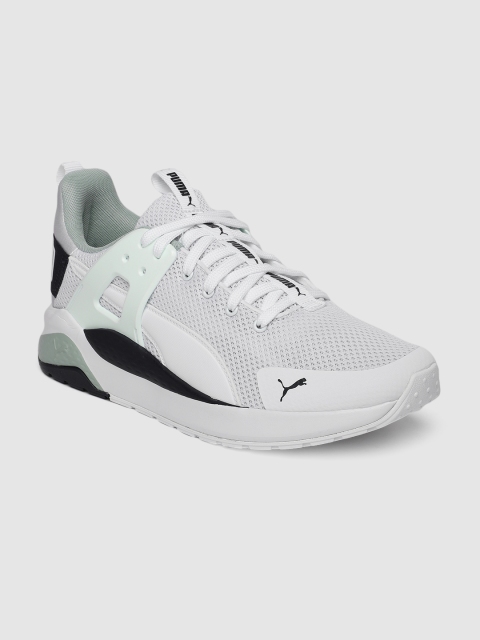 

Puma Unisex White Anzarun Cage Running Shoes