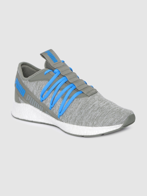 

Puma Unisex Grey Solid NRGY Star MultiKnit Running Shoes