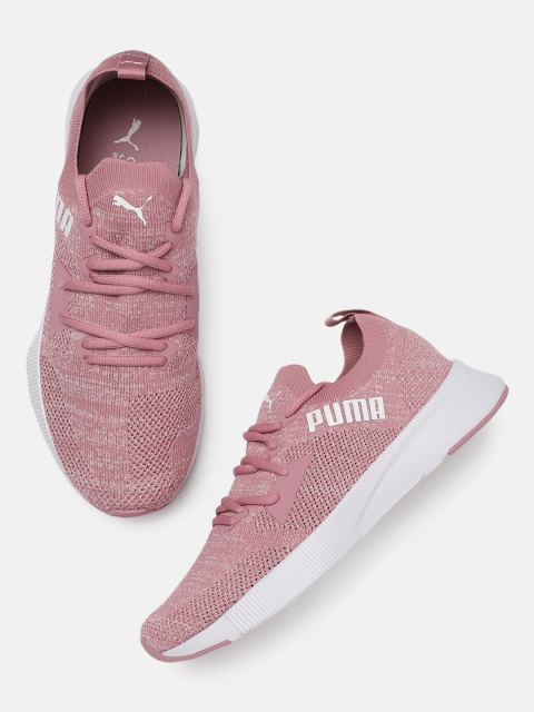 

Puma Women Pink Flyer Runner Engineer Walking Shoes