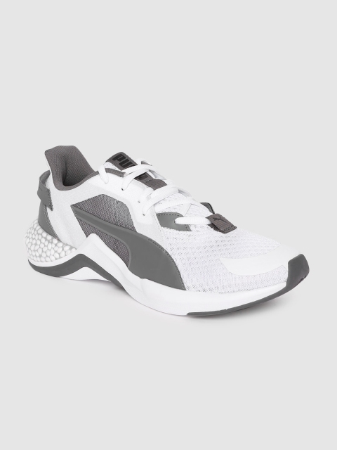 

Puma Men White & Grey Hybrid NX Ozone Running Shoes