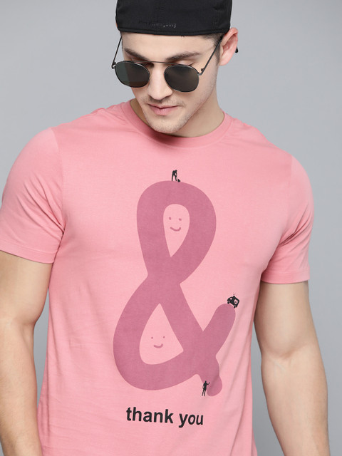 

Kook N Keech Unisex Pink Printed Pure Cotton Round Neck T-shirt