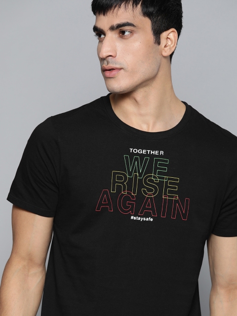 

Kook N Keech Unisex Black Printed Round Neck T-shirt