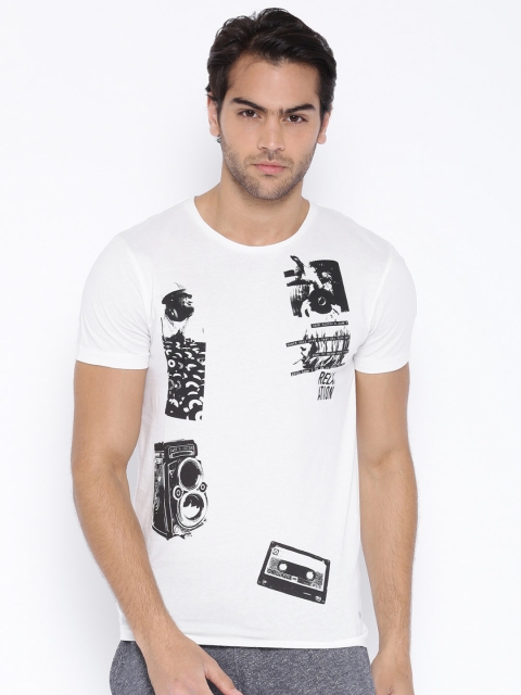 

Jack & Jones Off-White Printed T-shirt