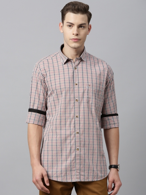 

Van Heusen Sport Men Multicoloured Slim Fit Checked Casual Shirt, Multi