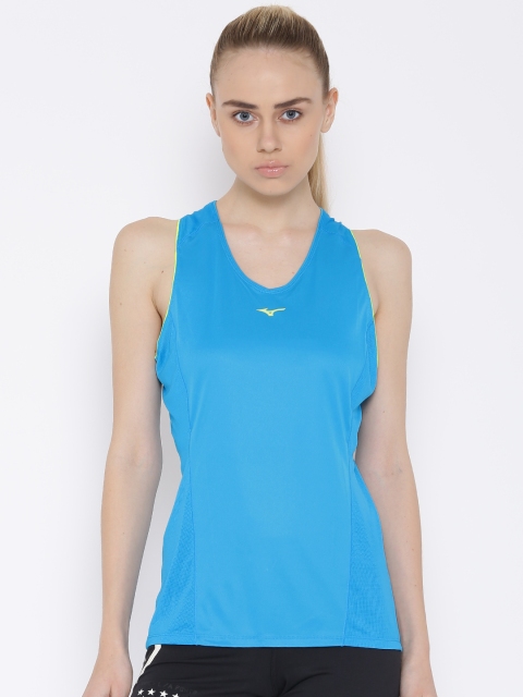 

Mizuno Turquoise Blue Cooltouch PHENIX Printed Back Tank Top