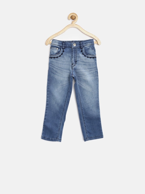 

GJ Unltd Jeans by Gini & Jony Girls Light Blue Stretchable Jeans