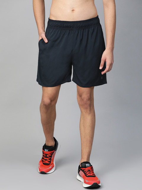 

HRX by Hrithik Roshan Men Navy Blue Rapid Dry Solid Regular Fit Running Shorts