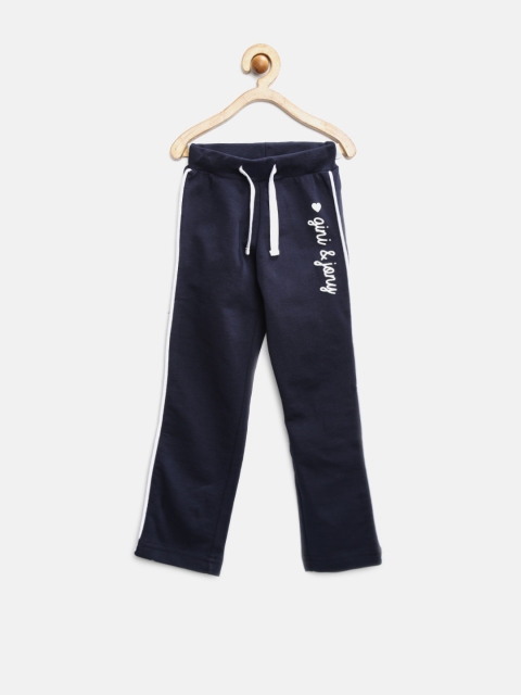 

Gini & Jony Girls Navy Track Pants, Navy blue