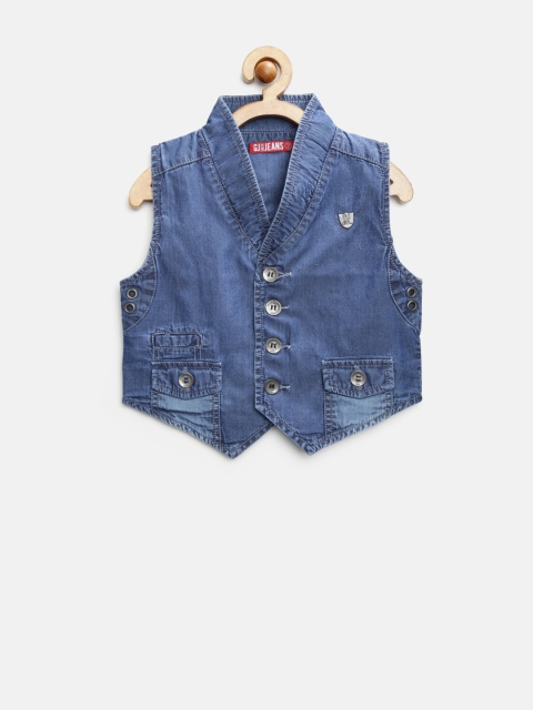 

GJ Unltd Jeans by Gini and Jony Boys Blue Denim Waistcoat