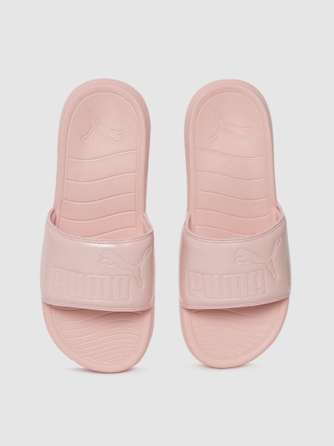 

Puma Women Pink Solid Popcat 20 Sliders