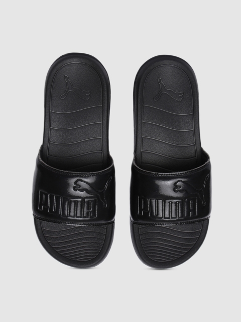 

Puma Women Black Solid Popcat 20 Wns Sliders
