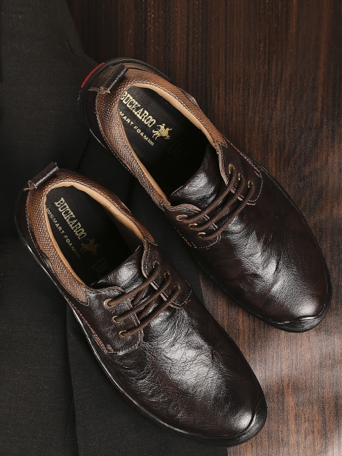 

Buckaroo Men Brown Solid Leather Derbys