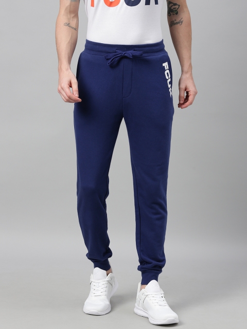 

French Connection Men Navy Blue Solid Slim Fit Joggers