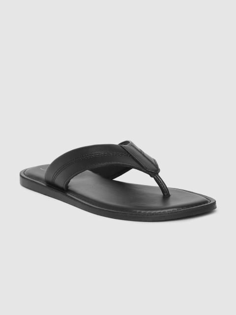 

Stieiger Men Black Leather Comfort Sandals