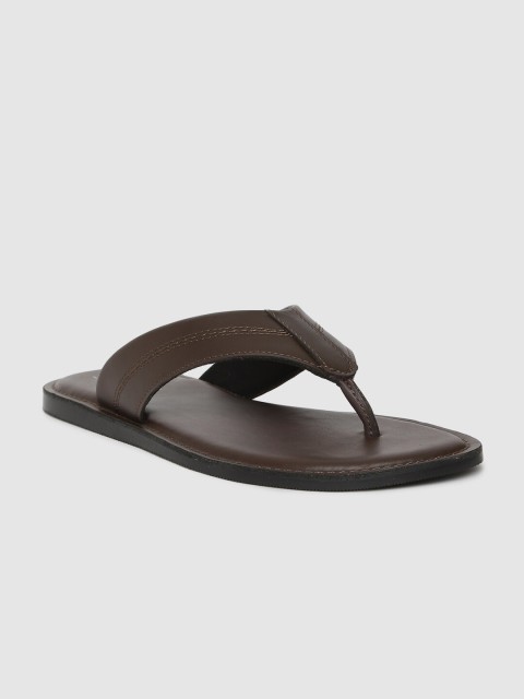 

Stieiger Men Brown Leather Comfort Sandals