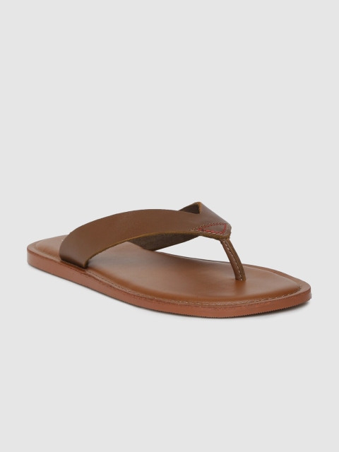 

Stieiger Men Tan Brown Leather Sandals