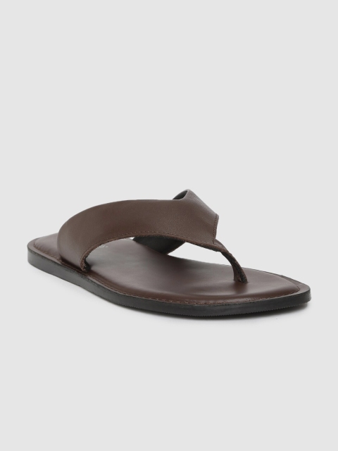 

Stieiger Men Brown Solid Leather Comfort Sandals