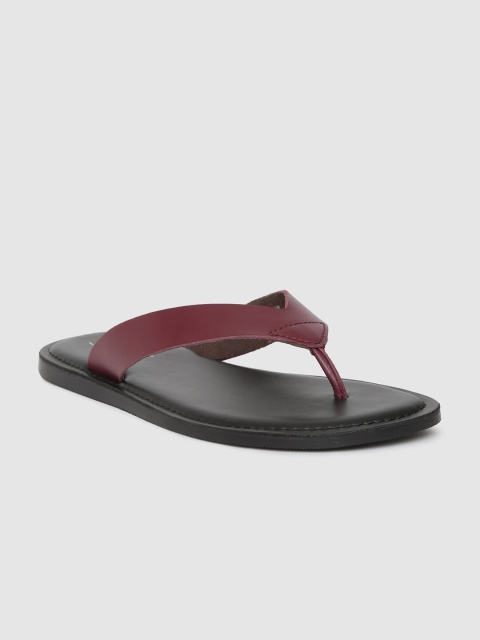 

Stieiger Men Maroon Leather Sandals