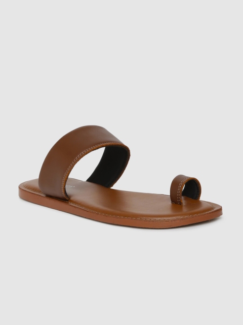 

Stieiger Men Tan Brown Leather Sandals
