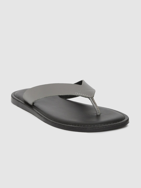 

Stieiger Men Grey Leather Sandals