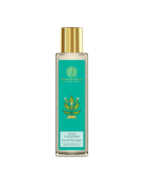 

Forest Essentials Sustainable Hair Cleanser - Lime Pink Ginger 200 ml, Transparent