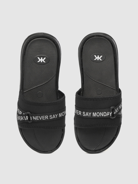 

Kook N Keech Men Black Printed Sliders