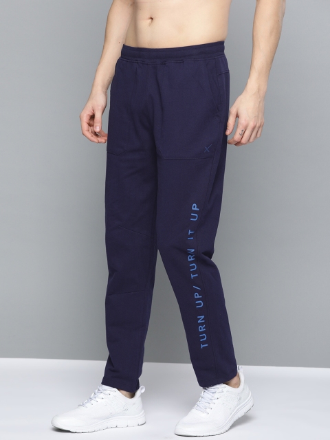 

HRX by Hrithik Roshan Men Medieval Blue Bio-Wash Antimicrobial Lifestyle Track Pants