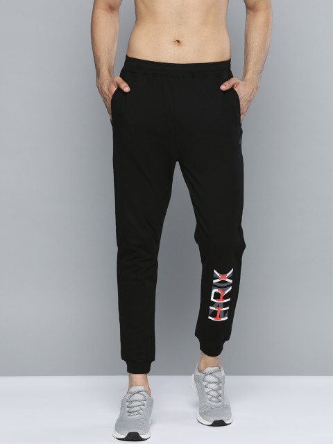 

HRX by Hrithik Roshan Men Jet Black Solid Bio-Wash Antimicrobial Lifestyle Track Pants