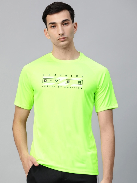 

HRX by Hrithik Roshan Men Lime Sherbet Solid Rapid-Dry Antimicrobial Training T-shirt, Fluorescent green