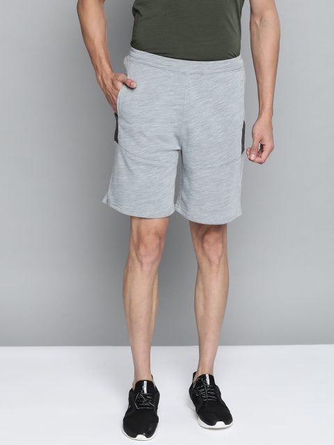 

HRX by Hrithik Roshan Men Wet Weather Colourblocked Regular Antimicrobial Training Shorts, Grey