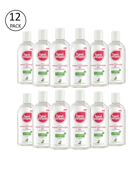 

Hand in Hand Set of 12 Hand Sanitizer Gels, White