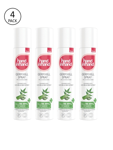 

Hand in Hand Set of 4 Germ Kill Sprays, White