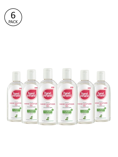 

Hand in Hand Set of 6 Hand Sanitizer Gels, White